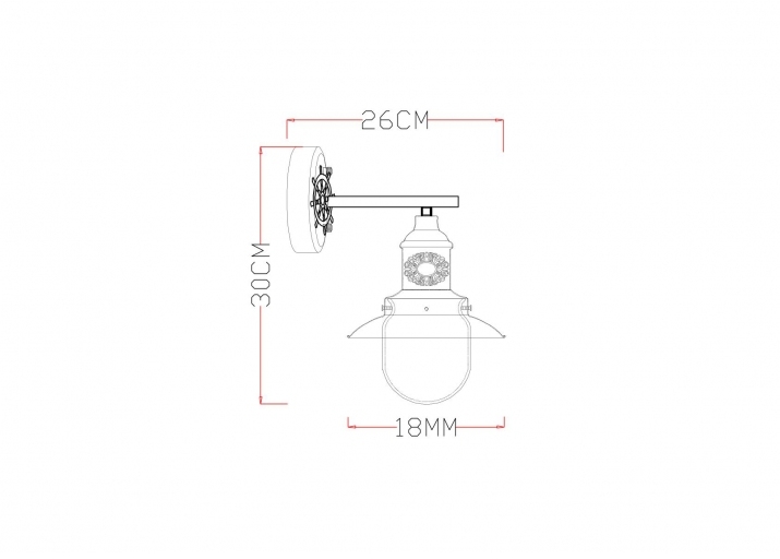 бра arte lamp sailor a4524ap-1ab