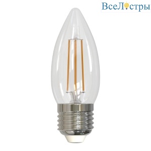 Лампа светодиодная филаментная диммируемая (UL-00005188) Uniel E27 9W 4000K прозрачная LED-C35-9W/4000K/E27/CL/DIM GLA01TR