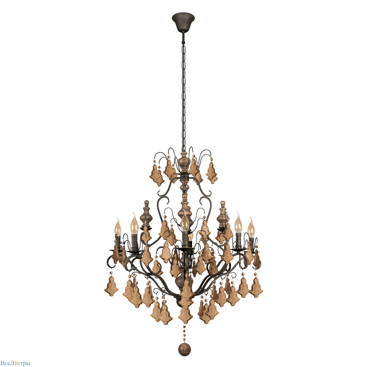 подвесная люстра loft it chateau 10559/8