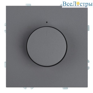 Терморегулятор механический Stekker Эмили RSW00-5120-10 платиново-серый, soft touch 50712