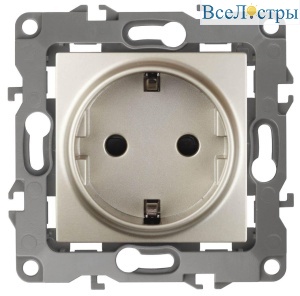 Розетка ЭРА 12 2P E Schuko 16A 250V 12-2101-04 Б0014678