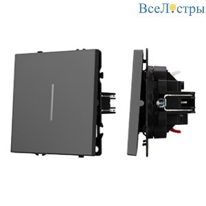Механизм звонкового выключателя Arlight LED SWT-NOBE-MKR1-SFPL-L-GR (230V, 10A) (Серый базальт) 061736