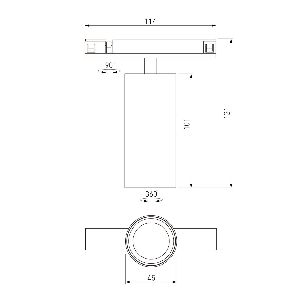трековый магнитный светильник elektrostandard line magnetic 85525/01 4690389220630 a072699
