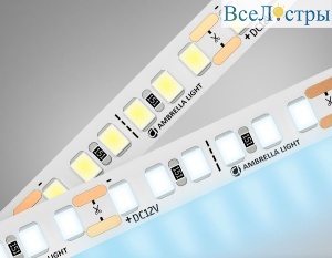 Светодиодная лента Ambrella Light Led Strip 12V Illumination 2835 14,4Вт/м 6500K 5м IP20 GS1313