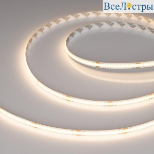 Светодиодная лента Arlight 8W/m 320LED/m CSP теплый белый 50М COB-X320-8mm 48V Warm3000 043244