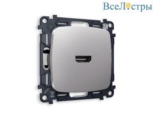 Комплект механизма розетки HDMI 2.0 40V/500mA 2.0GHz 5-18Gbit/s Ambrella Volt Omega MO514010