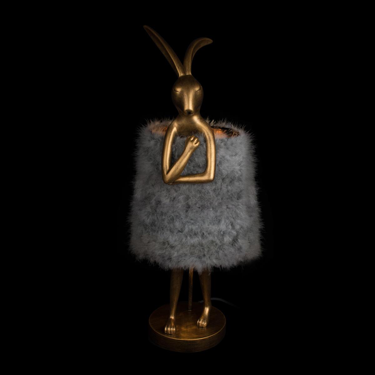 настольная лампа loft it lapine 10315/b grey fluff