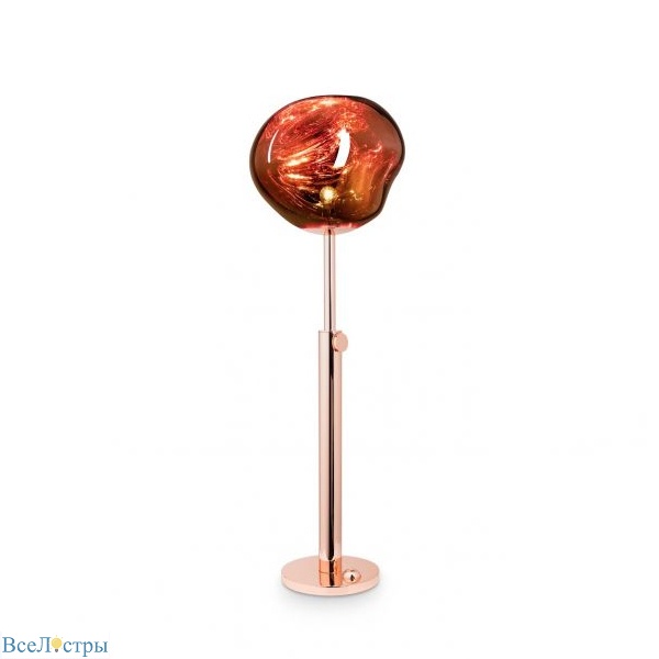 торшер delight collection melt 9305f copper