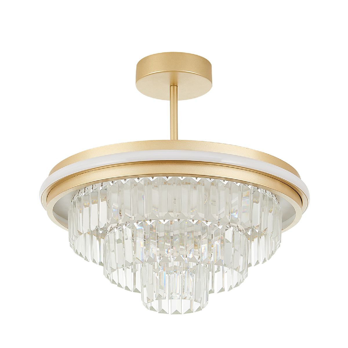 люстра на штанге natali kovaltseva crystal led lamps 81115/3c