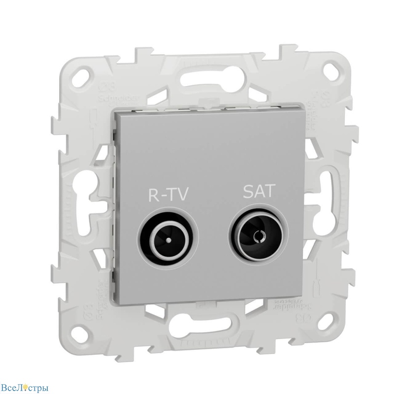 розетка r-tv/sat оконечная schneider electric unica new nu545530