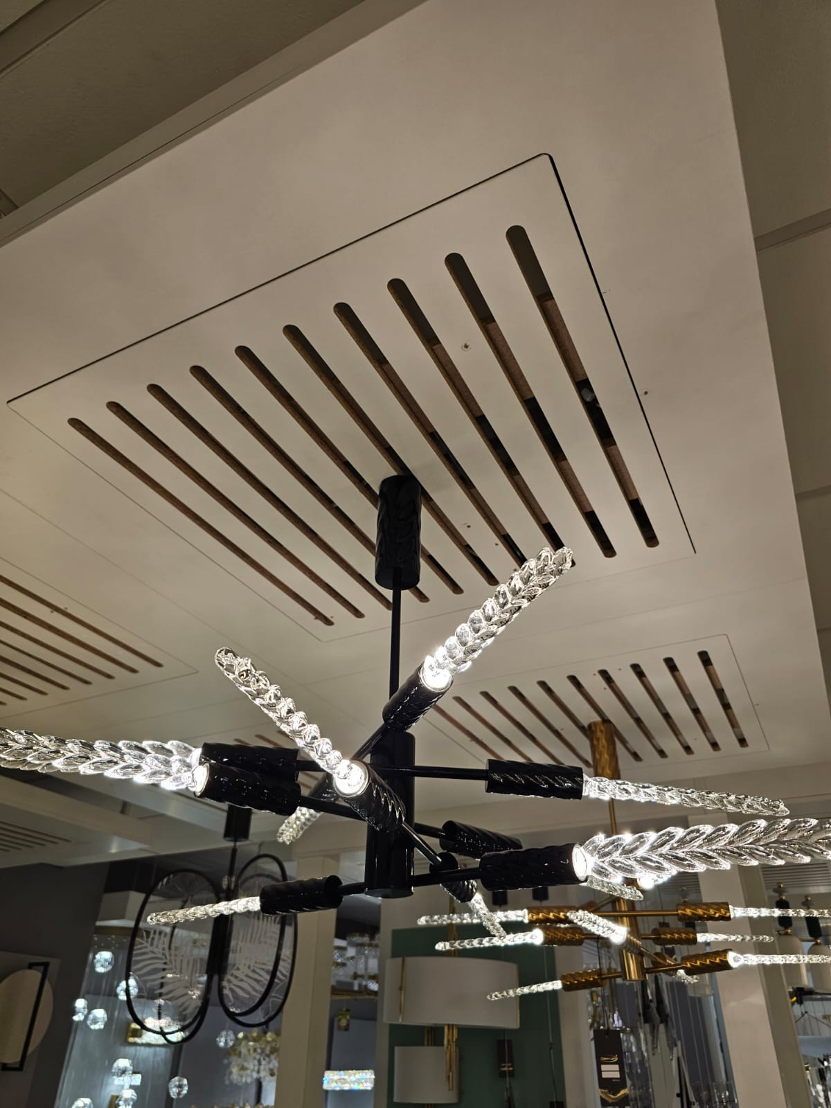 люстра на штанге odeon light l-vision kolos 5459/28l