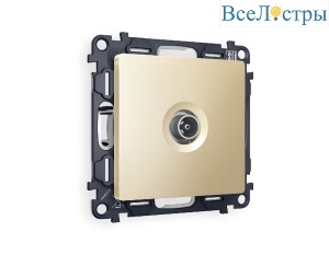 Комплект механизма TV розетки проходной 5-1000 MHz 4dB Ambrella Volt Alfa MA613030