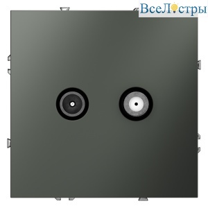 Розетка телевизионная Voltum S70 VLS060406 (титан)