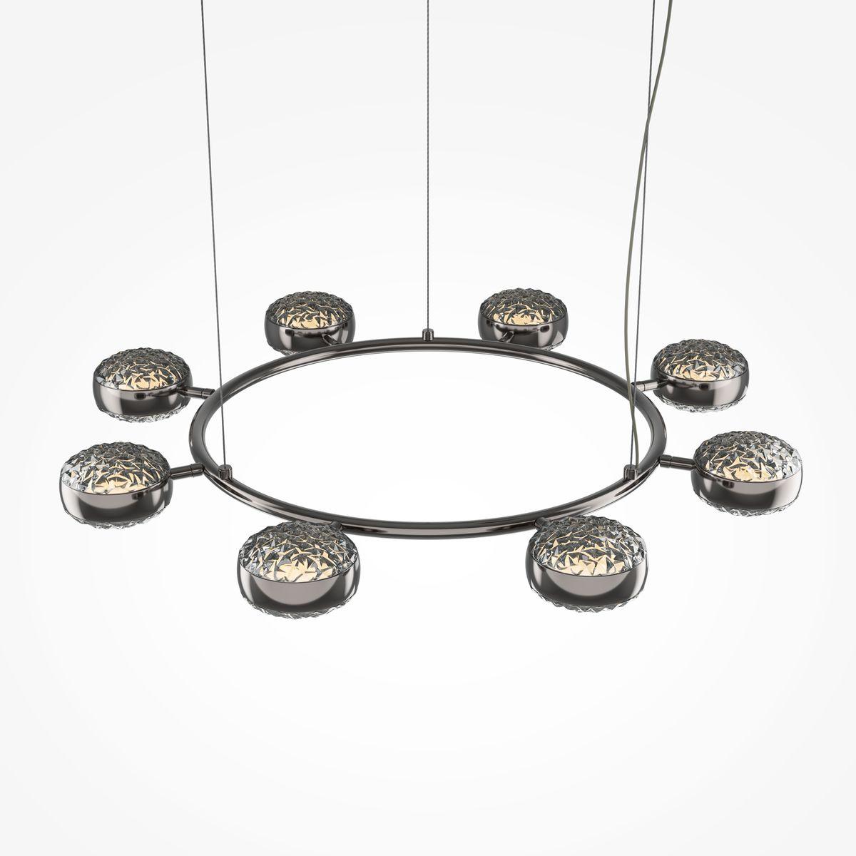 подвесная светодиодная люстра maytoni mind mod299pl-l80bc3k