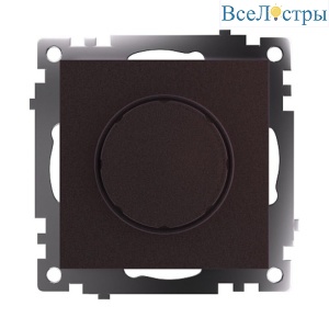 Выключатель диммирующий TRIAC Stekker Катрин шоколад GLS10-7106-04 49017