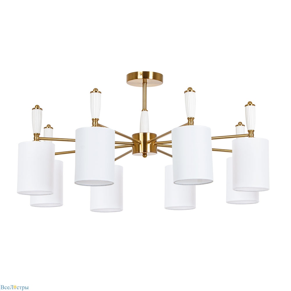 люстра на штанге arte lamp waverley a4102pl-8pb