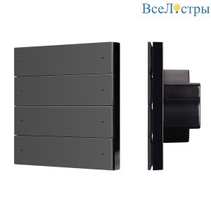 Кнопочная панель Arlight SMART DALI-301-22-8K-D2-IN Black (BUS, Frameless) (IARL, IP20 Пластик) 060974