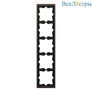 Рамка 5-постовая Schneider Electric Merten D-Life MTN4050-6552