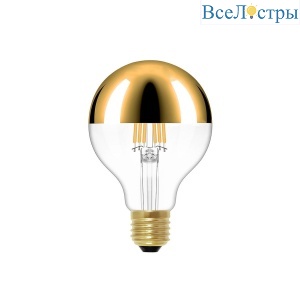 Лампа светодиодная Loft IT Edison Bulb E27 6W 2700K золотая G80LED Gold