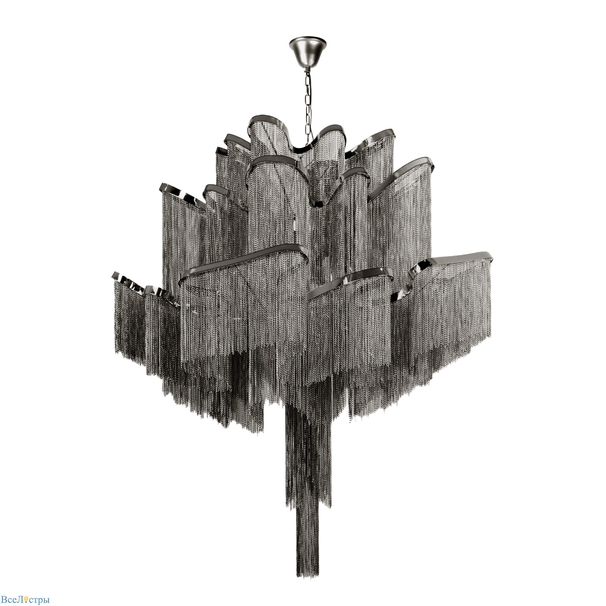подвесная люстра loft it stream 10208/800 gunmetal