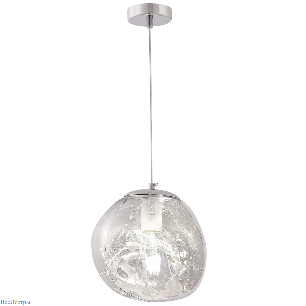 подвесной светильник crystal lux malaga sp1 d200 chrome