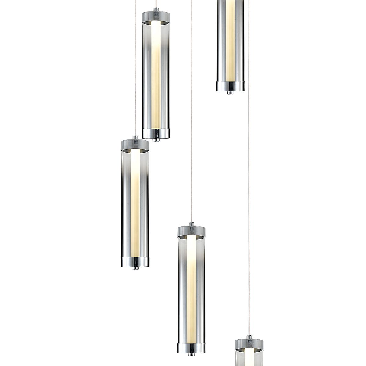 каскадная люстра indigo rilucente 11061/5p chrome v000147l