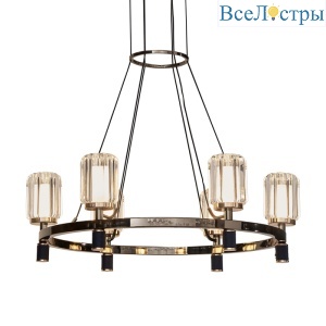 Подвесная люстра Delight Collection P0738-6A gold/pearl black