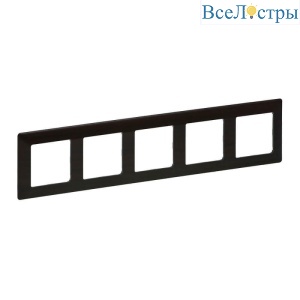 Рамка 5-постовая Legrand Valena Life Темное дерево 754175