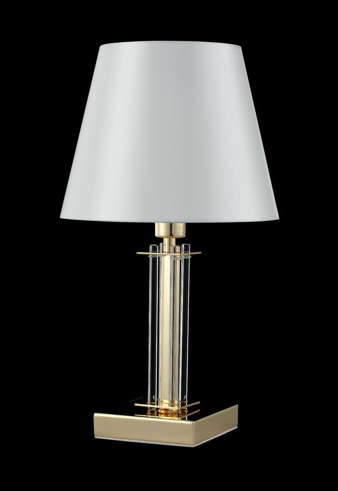 настольная лампа crystal lux nicolas nicolas lg1 gold/white