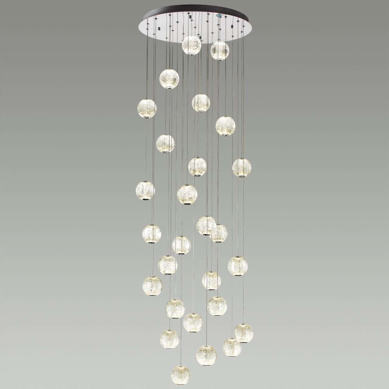 подвесная люстра odeon light crystal 5007/120l