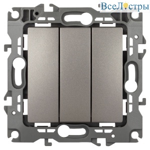 Выключатель трехклавишный Эра 12-1107-16 Б0065703