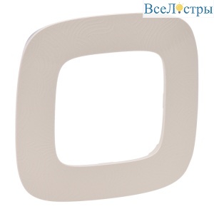 Рамка 1-постовая Legrand Valena Allure Тиснение бежевое 754381