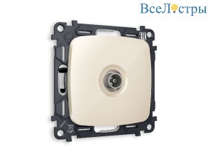 Комплект механизма TV розетки проходной 5-1000 MHz 4dB Ambrella Volt Omega MO313030