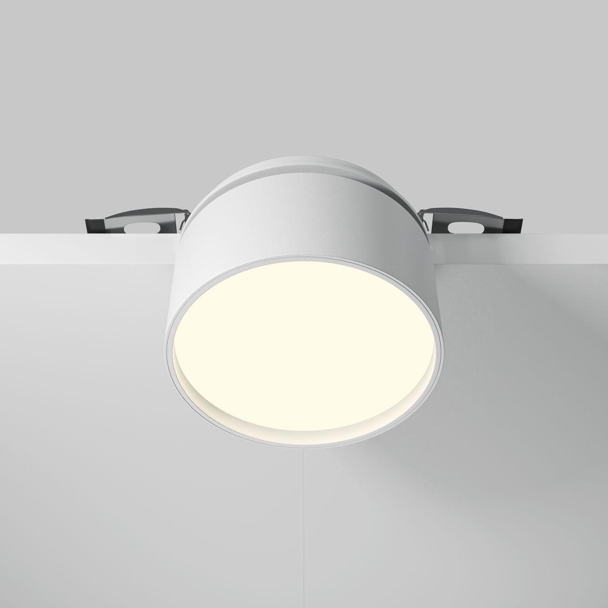 встраиваемый светодиодный спот maytoni onda dl024-12w3k-w