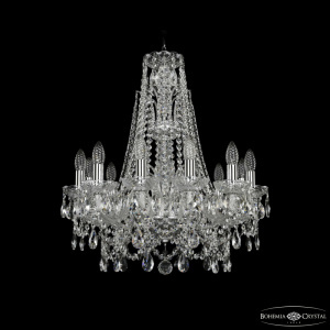 Подвесная люстра Bohemia Ivele Crystal 1411/12/195/XL-65 Ni
