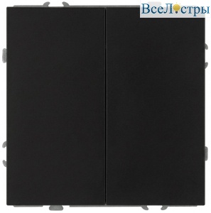 Выключатель Эра Galaxy 15-1104-05 двойной 10АХ-250В IP20 антрацит Б0070658