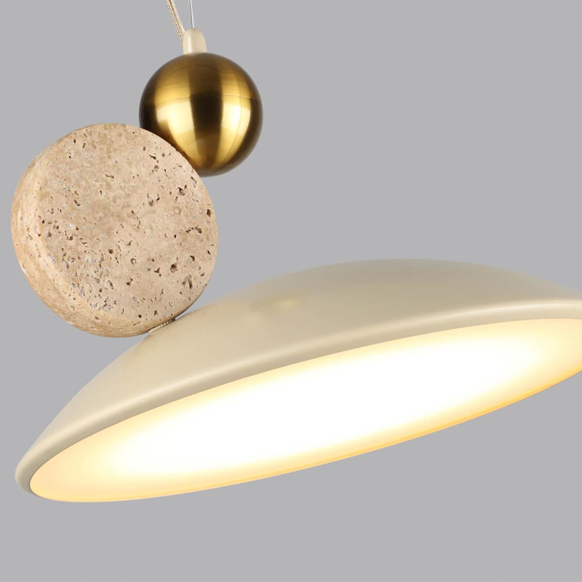 подвесной светодиодный светильник odeon light hightech travertino 6625/20l