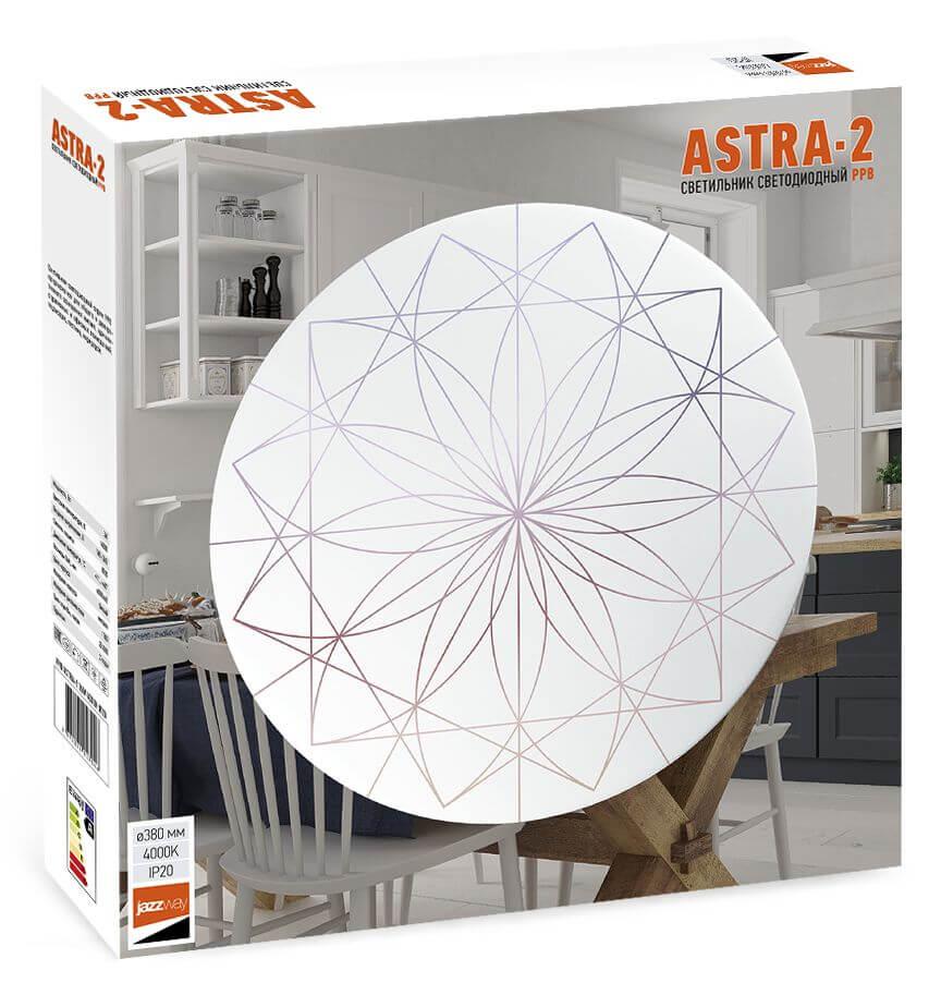 настенно-потолочный светодиодный светильник jazzway ppb astra-2 5027046
