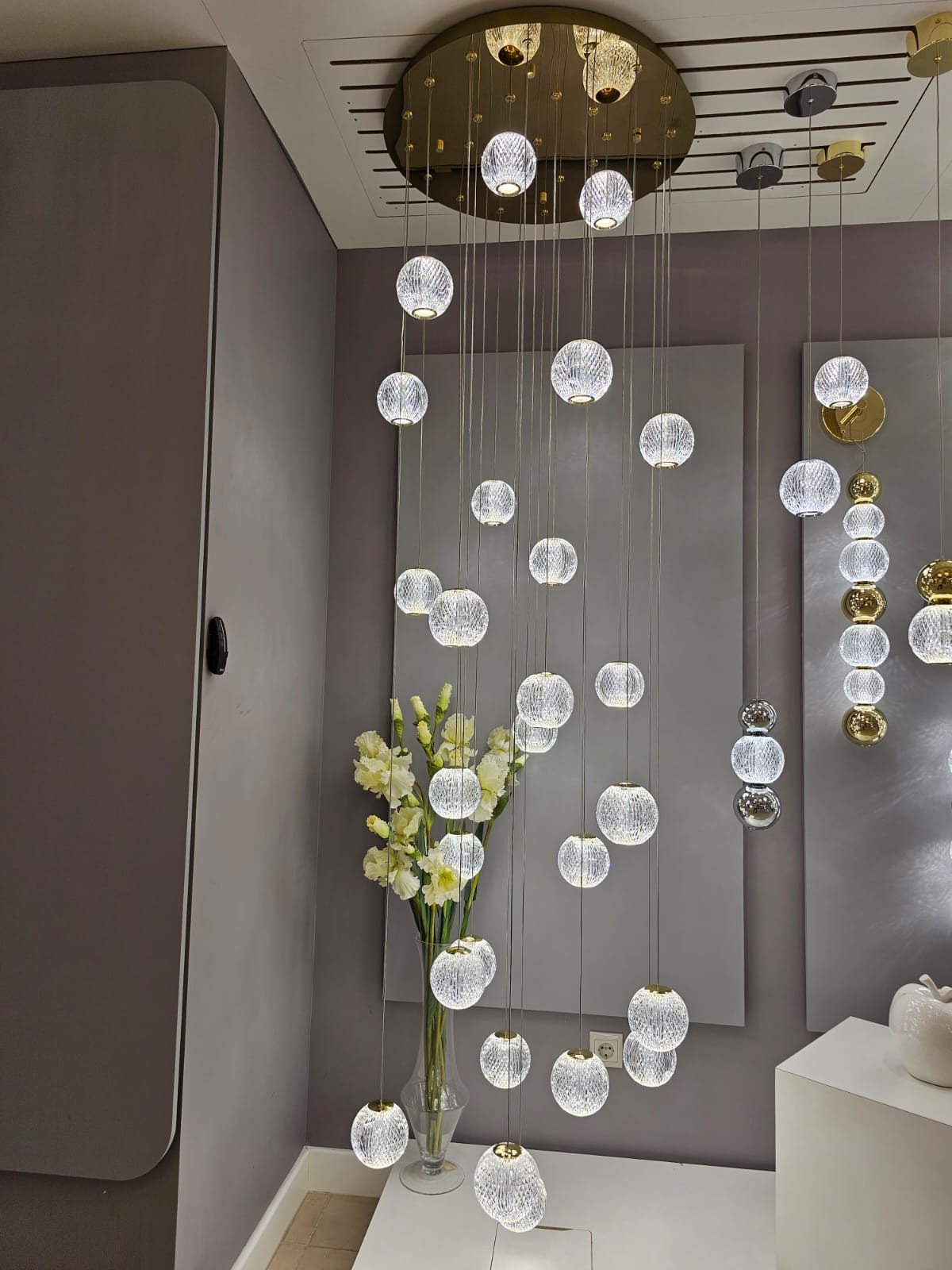 подвесная светодиодная люстра odeon light crystal 5008/120l