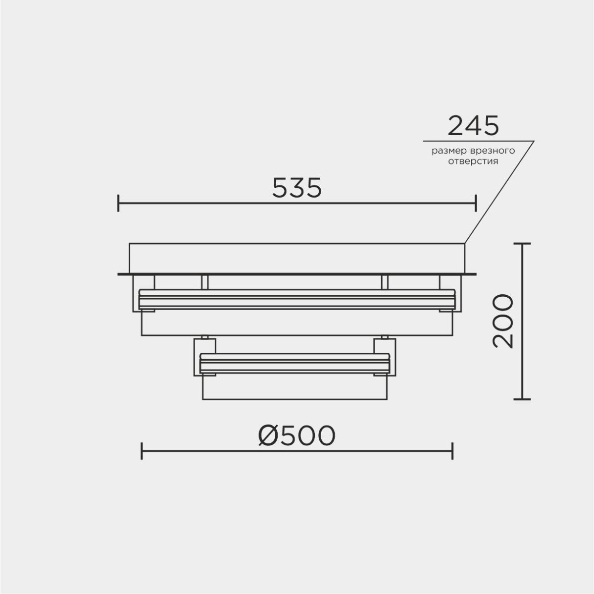 потолочный светильник modelight mdl.1057.530cl wh