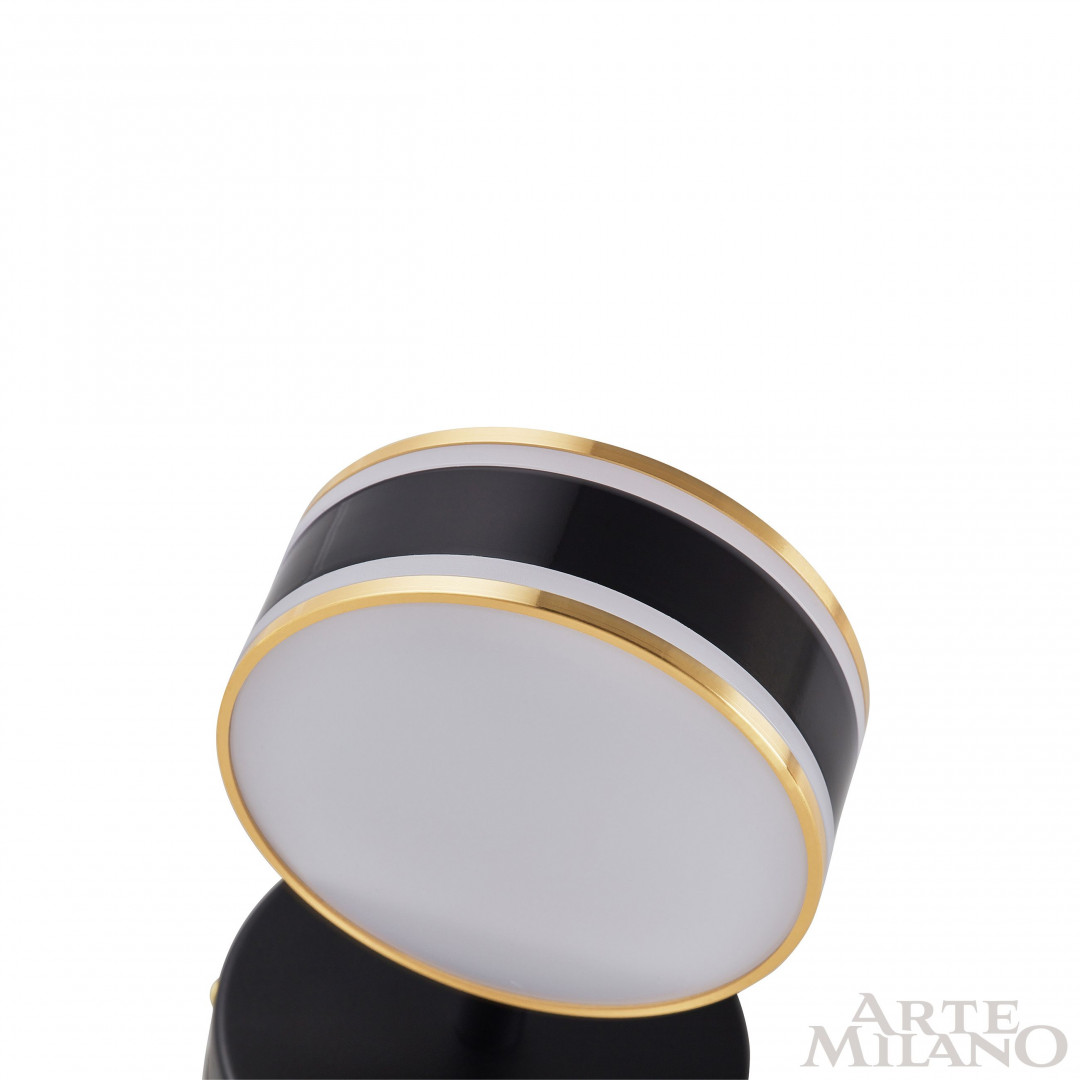 бра arte milano ferrara 277599/1b bk/gd