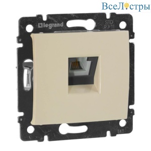 Розетка телефонная RJ11 Legrand Valena слоновая кость 774338