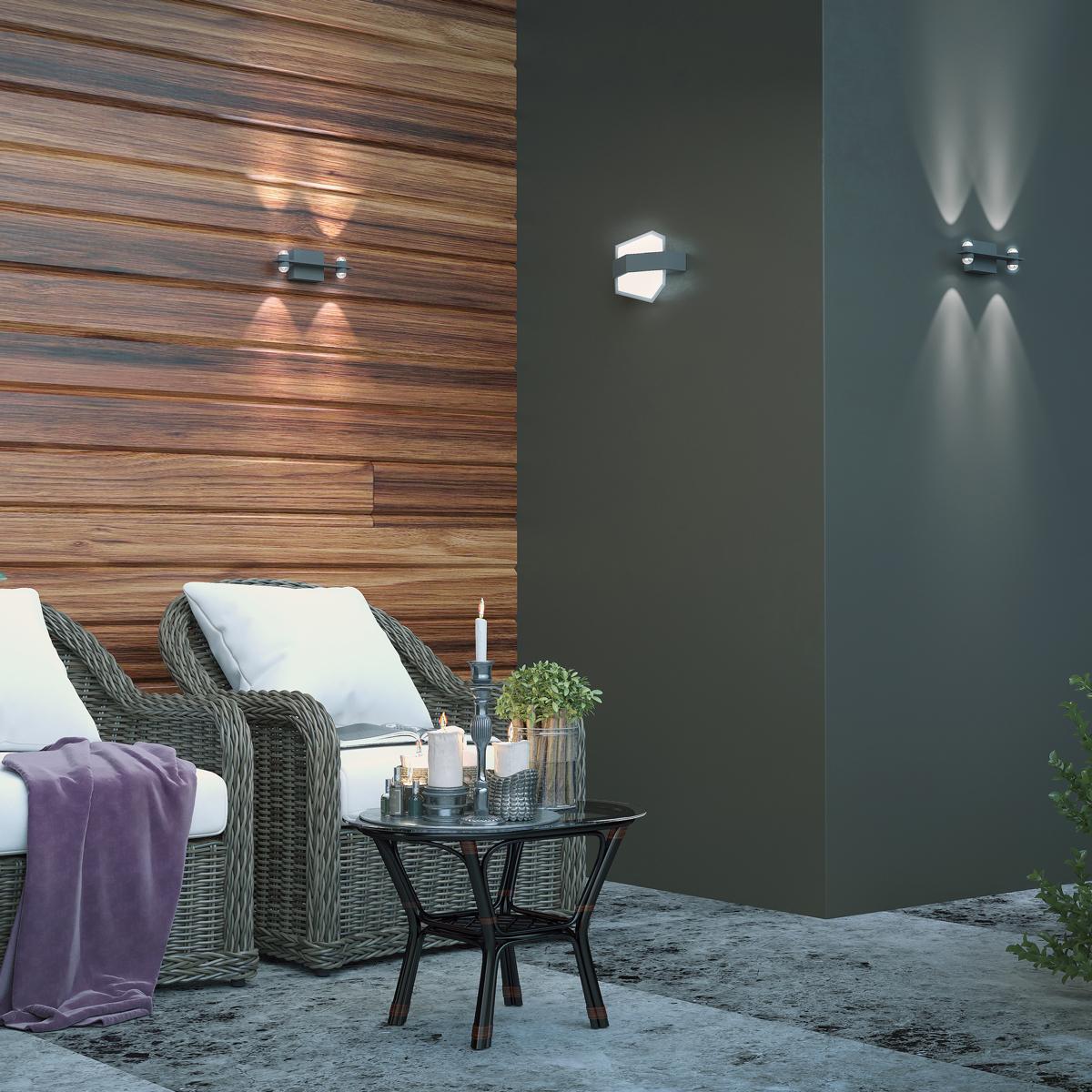 уличный настенный светодиодный светильник novotech street kaimas 358574