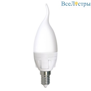 Лампа светодиодная Uniel LED-CW37 7W/6500K/E14/FR PLP01WH UL-00011016