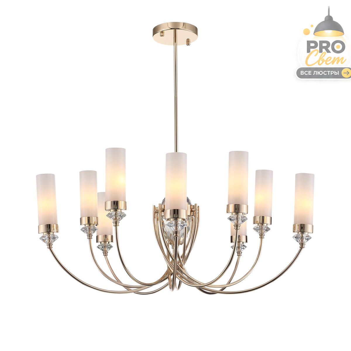 люстра на штанге st luce элегра sl1402.253.10
