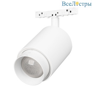 Трековый магнитный светильник Arlight MAG-MICROCOSM-SPOT-ZOOM-R59-12W Day4000 (WH, 20-60 deg, 24V) (IP20 Металл) 052097