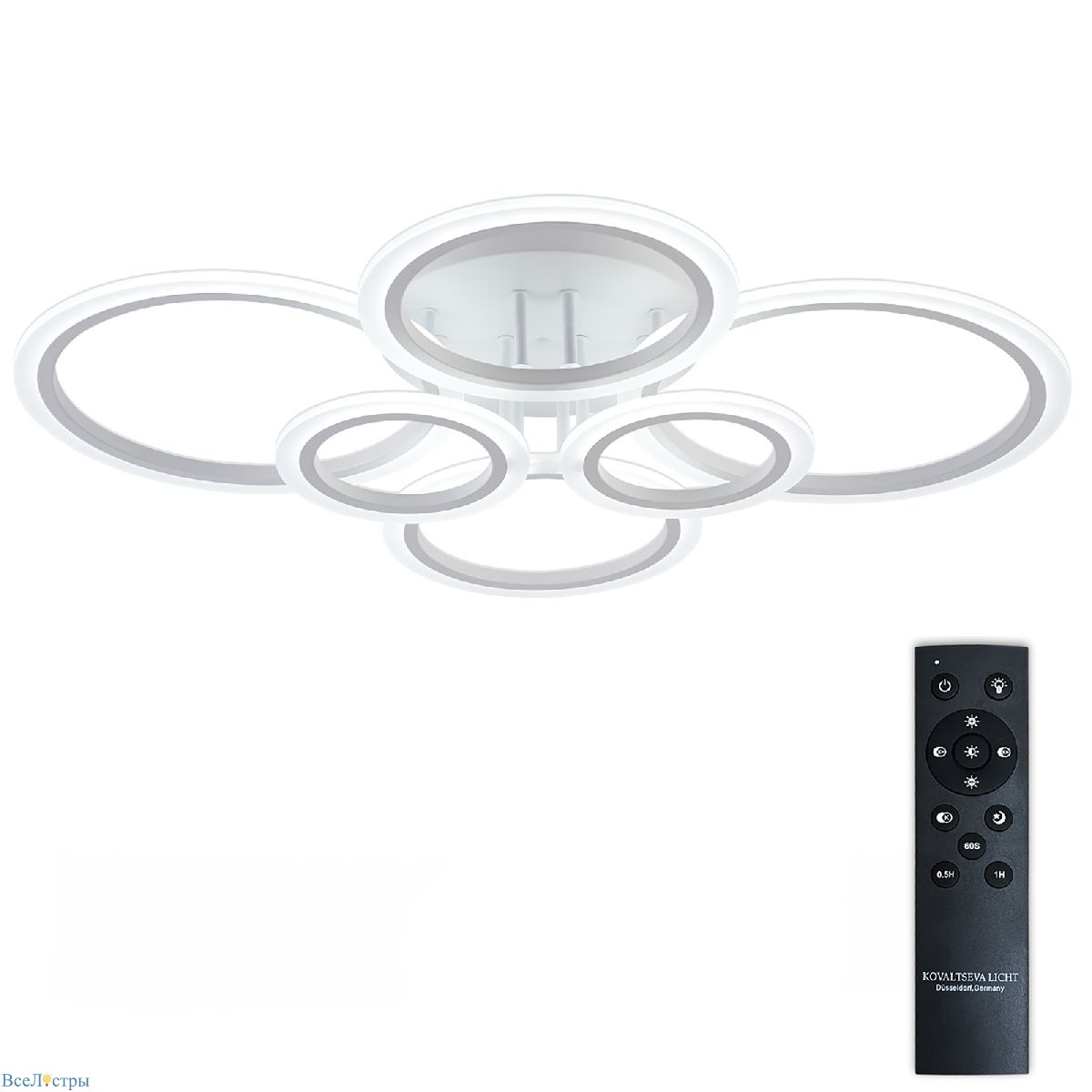 потолочная люстра natali kovaltseva home led lamps 81439