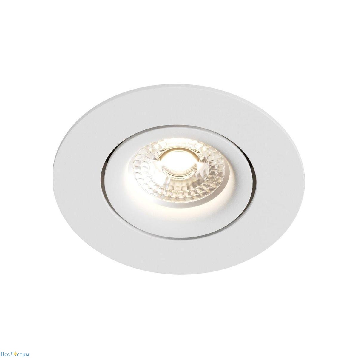 встраиваемый светильник denkirs roto mini dk2037-wh