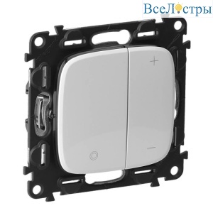 Светорегулятор Legrand Valena Allure клавишный без нейтрали белый 752762