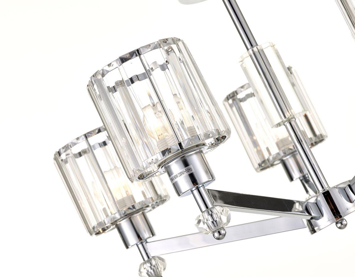 подвесная люстра escada adorn 691/5s (chrome)
